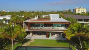 Studio MK27 completes Miami Beach house with its own private lagoon